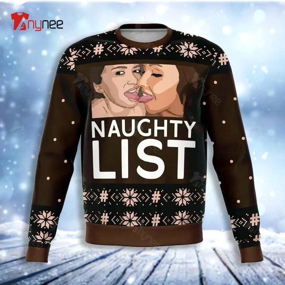 Girls Do Naughty List Ugly Christmas Sweater- Best Christmas Gifts 2023