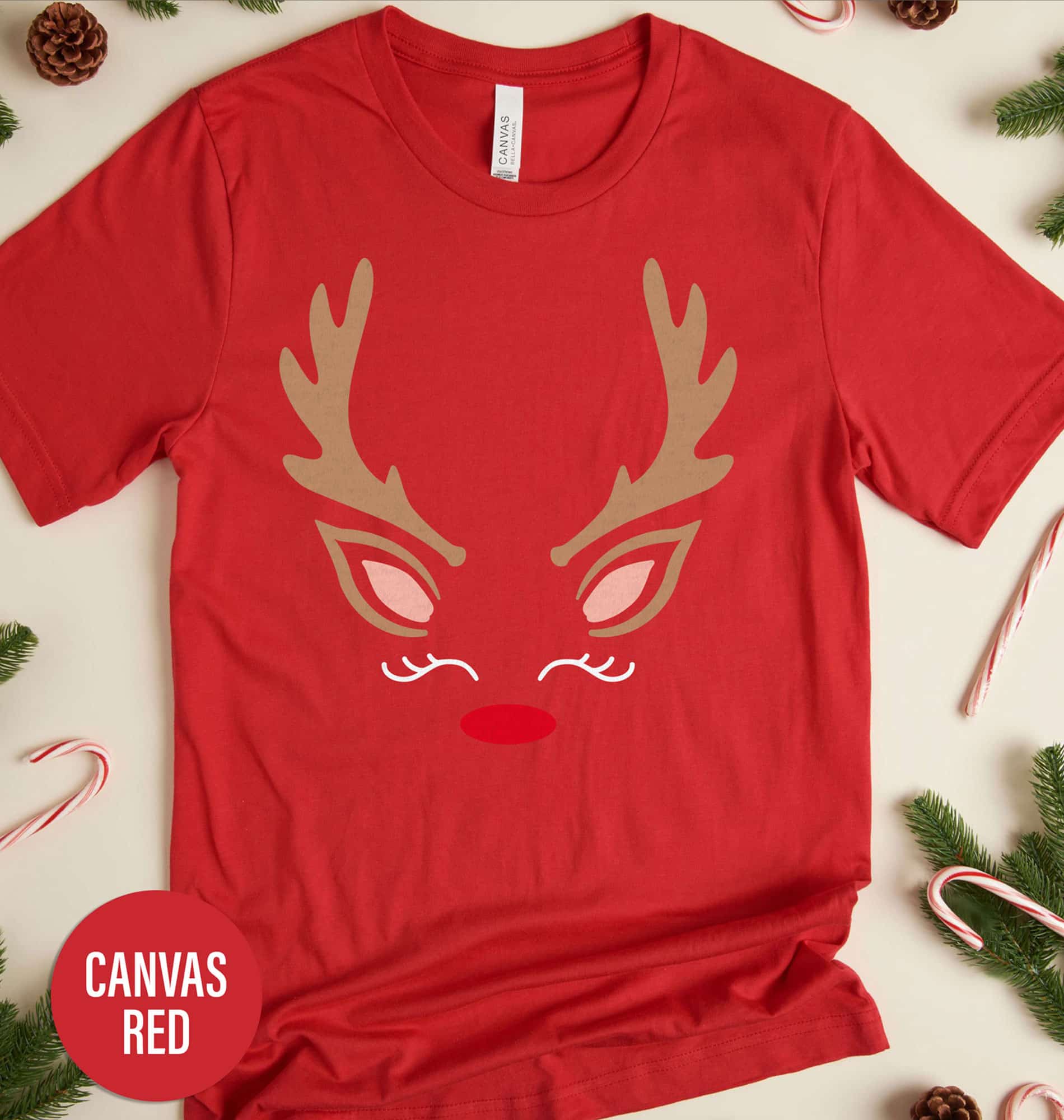 Girls’ Festive Reindeer Holiday Shirt – Christmas Special