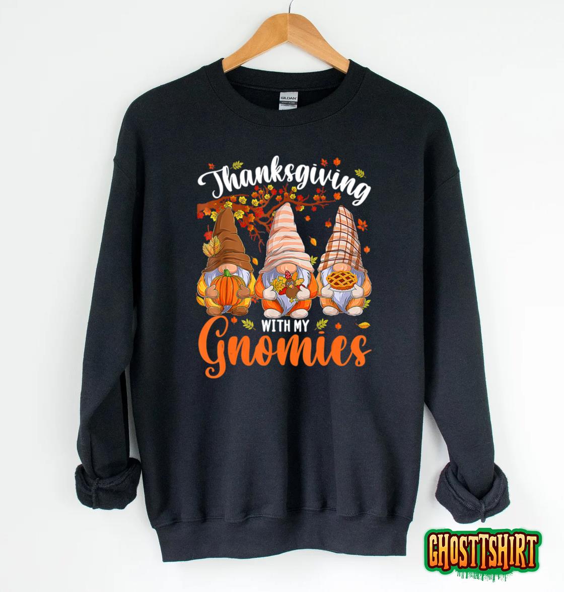 Gnomes Happy Thanksgiving Autumn Fall Pumpkin Spice Gnome Sweatshirt