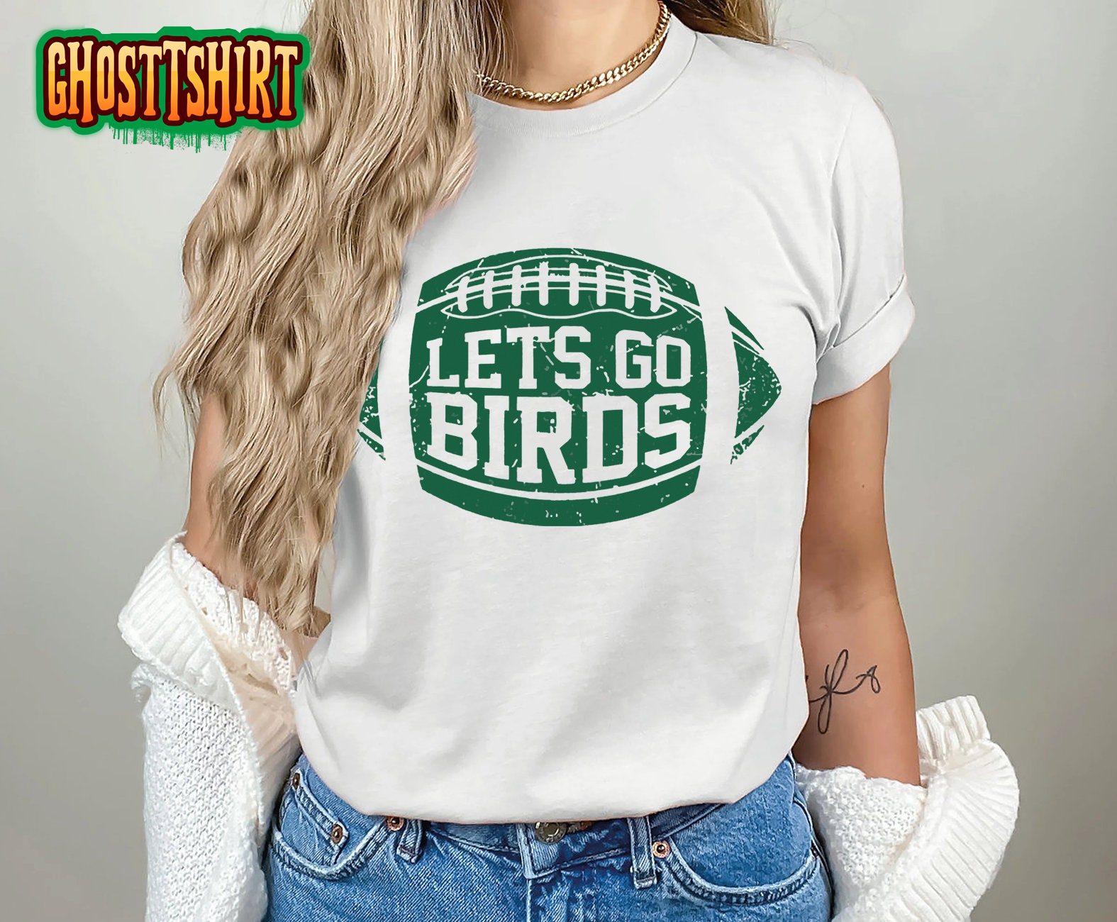 Go Birds Vintage Eagles Football Sweatshirt