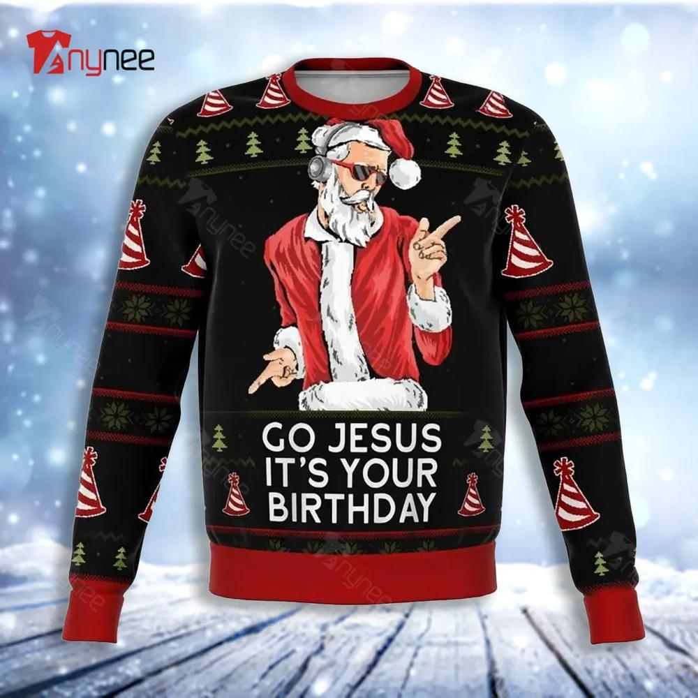 Go Jesus Ugly Christmas Sweater- Best Christmas Gifts 2023