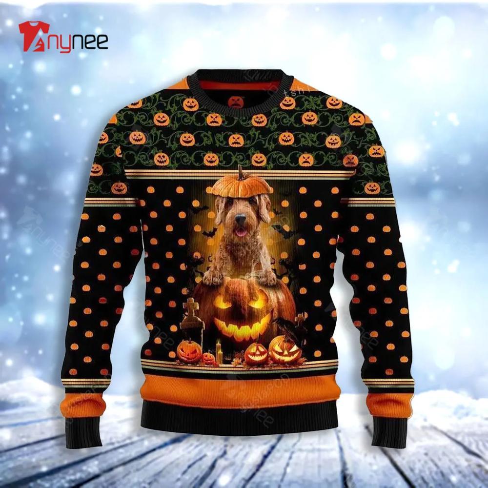 Golden Dog Ugly Christmas Sweater- Best Christmas Gifts 2023