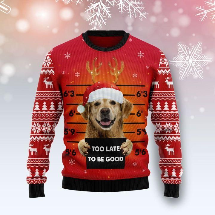 Golden Retriever Dog Ugly Christmas Sweater | For Men & Women | Adult | US1521- Best Christmas Gifts 2023