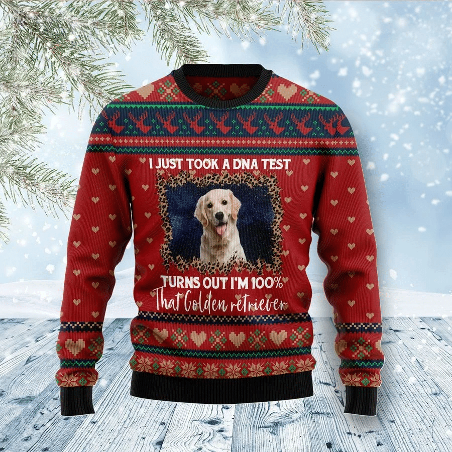 Golden Retriever Dog Ugly Christmas Sweater | For Men & Women | Adult | US1784- Best Christmas Gifts 2023