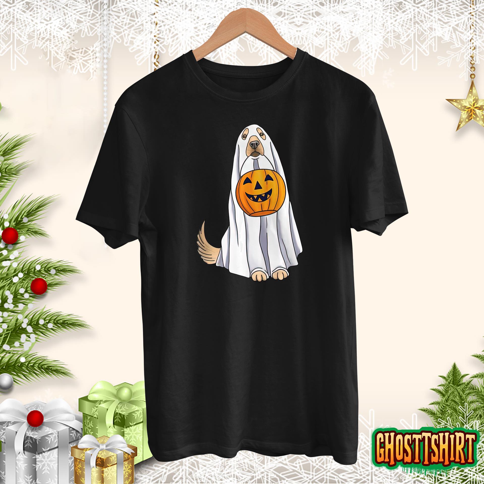 Golden Retriever Ghost Dog Halloween Trick Or Treat Sweatshirt