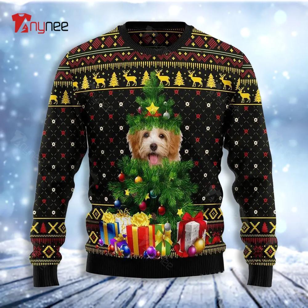 Goldendoodle Pine Ugly Christmas Sweater- Best Christmas Gifts 2023