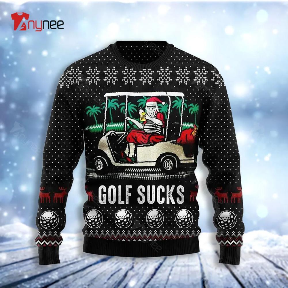 Golf Sucks Ugly Christmas Sweater- Best Christmas Gifts 2023