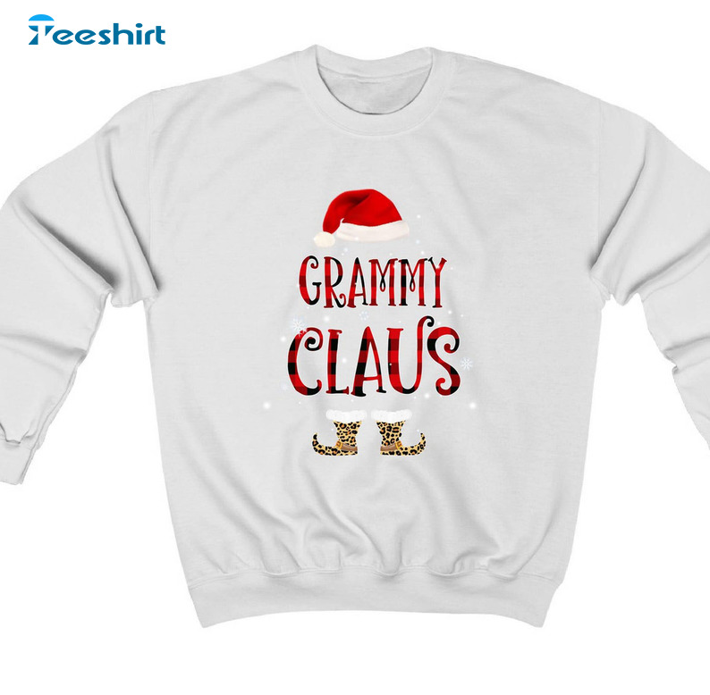 Grammy Claus Sweatshirt, Christmas Efl Unisex Hoodie Short Sleeve