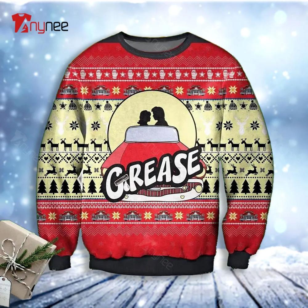 Grease Poster Ugly Christmas Sweater- Best Christmas Gifts 2023