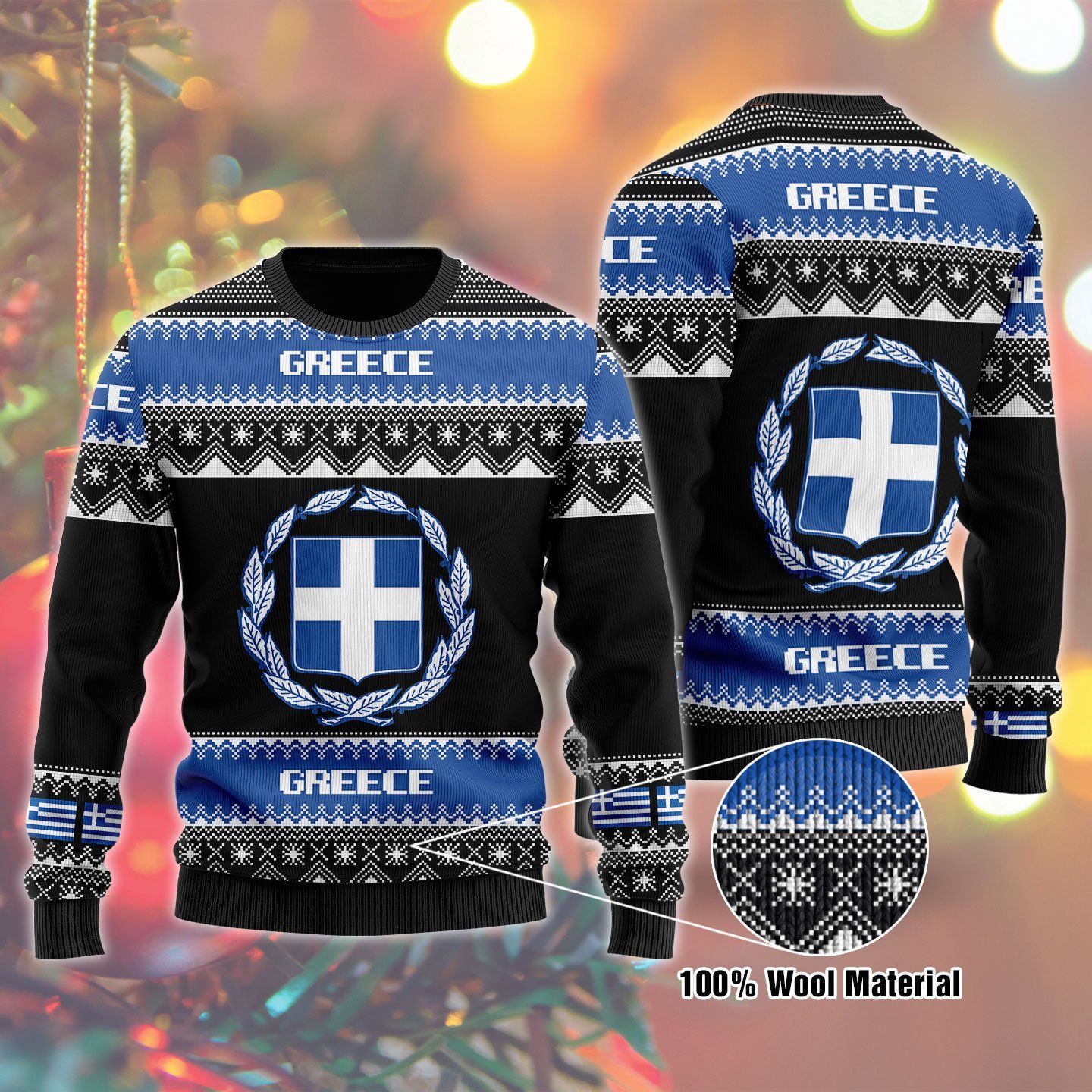 Greece Ugly Christmas Sweater | For Men & Women | Adult | US1648- Best Christmas Gifts 2023