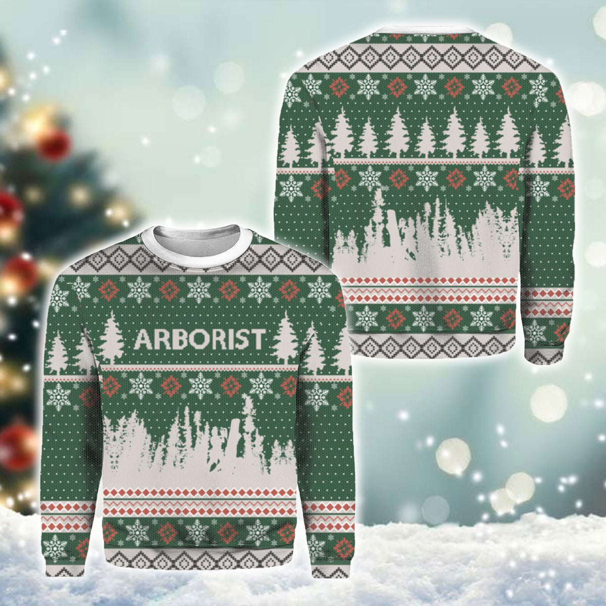 Green Arborist Christmas Ugly Sweater – Best Christmas Gifts 2023