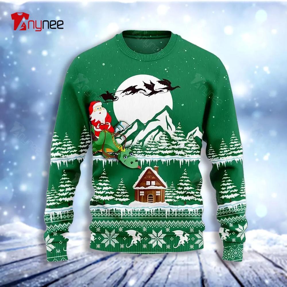 Green Dragon Ugly Christmas Sweater- Best Christmas Gifts 2023