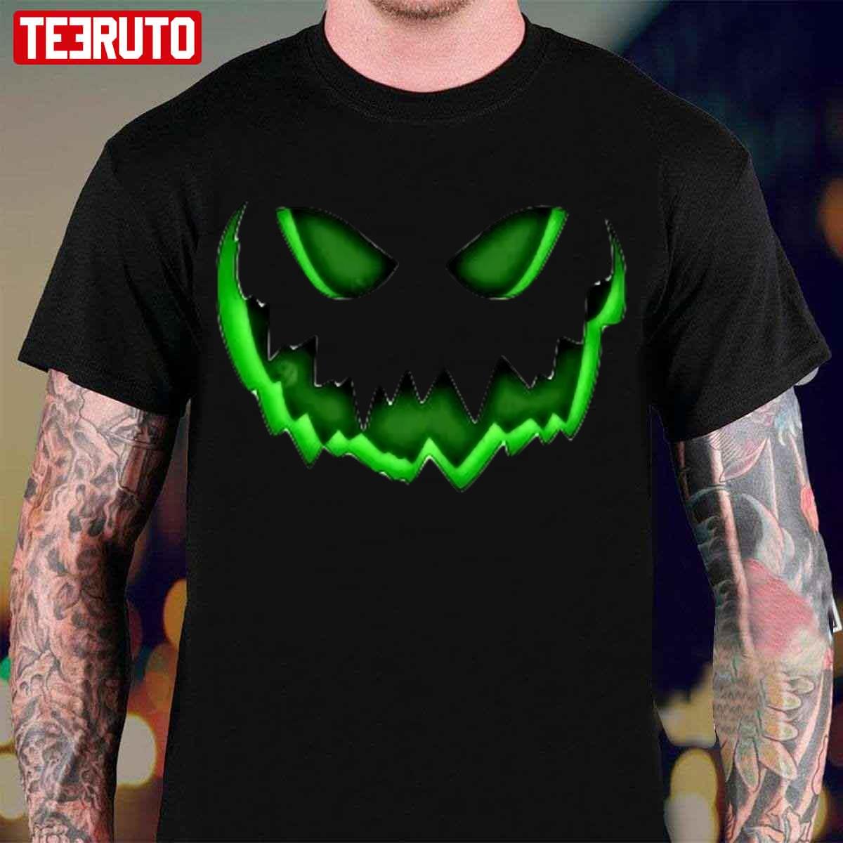 Green Pumpkin Halloween Unisex T-Shirt