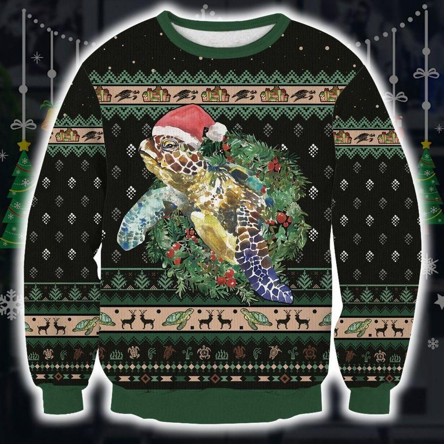 Green Sea Turtle Ugly Christmas Sweater | For Men & Women | Adult | US1913- Best Christmas Gifts 2023