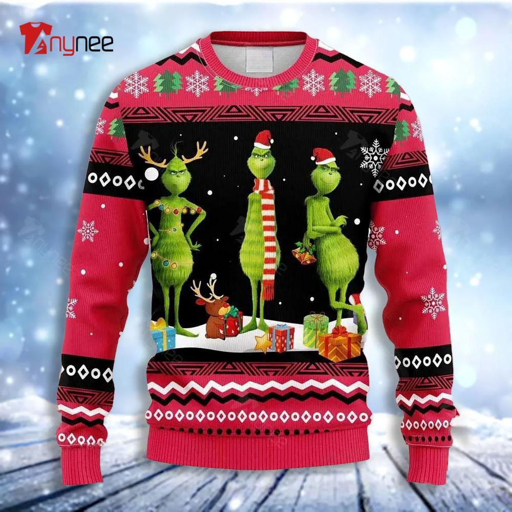 Grinch 3D Christmas Gift Ugly Christmas Sweater- Best Christmas Gifts 2023