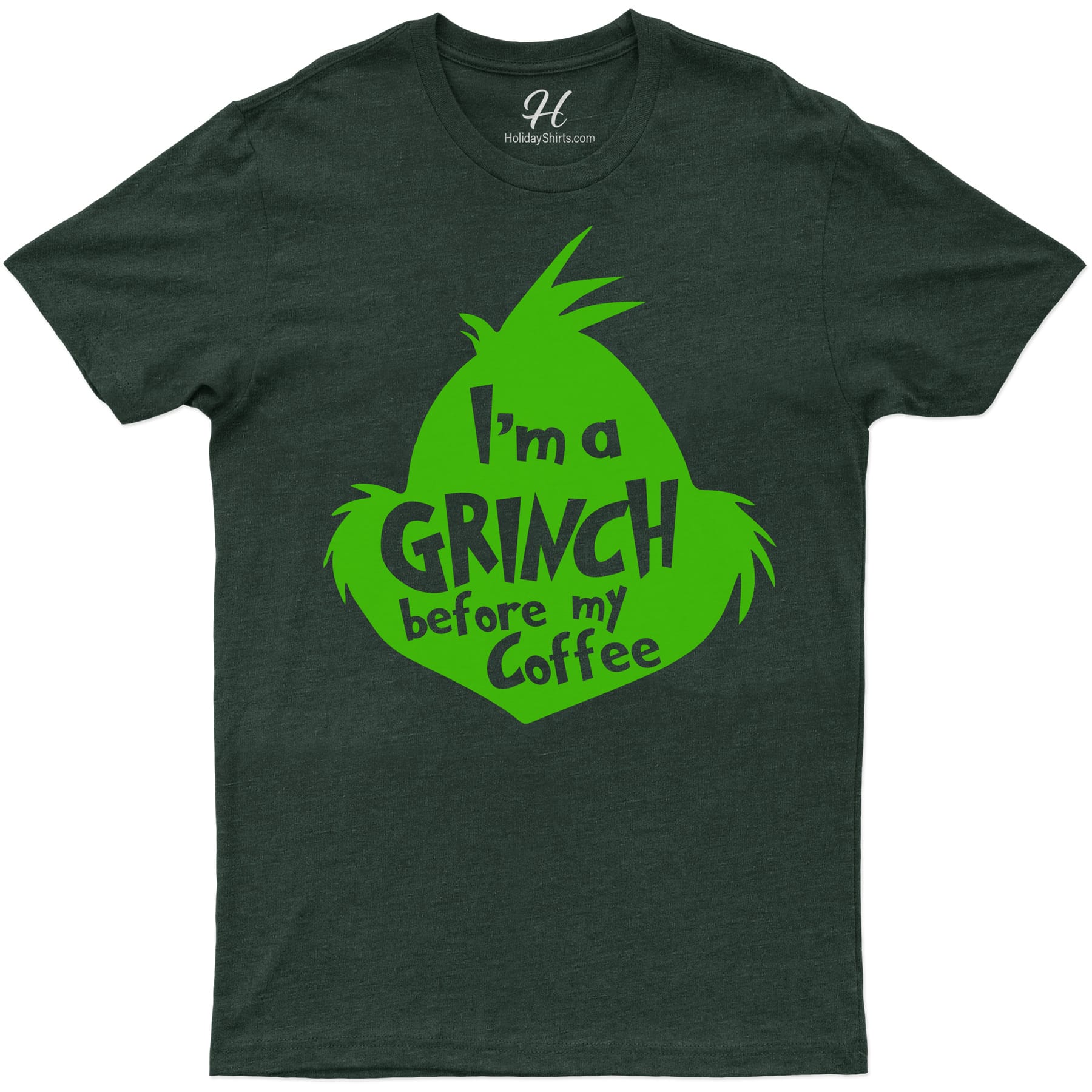 Grinch Before Coffee Christmas Shirt