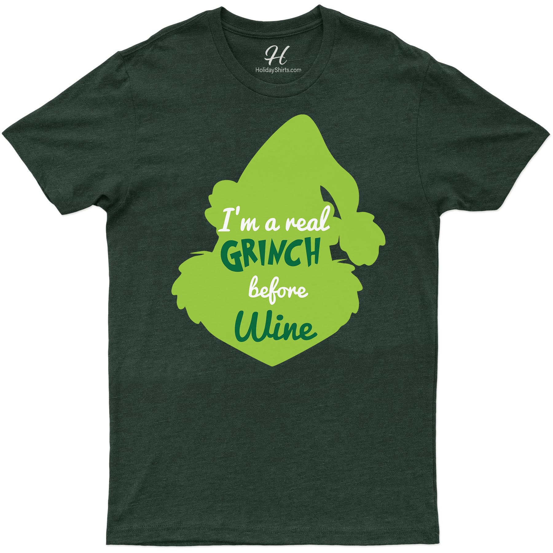 Grinch Before Wine Christmas Shirt