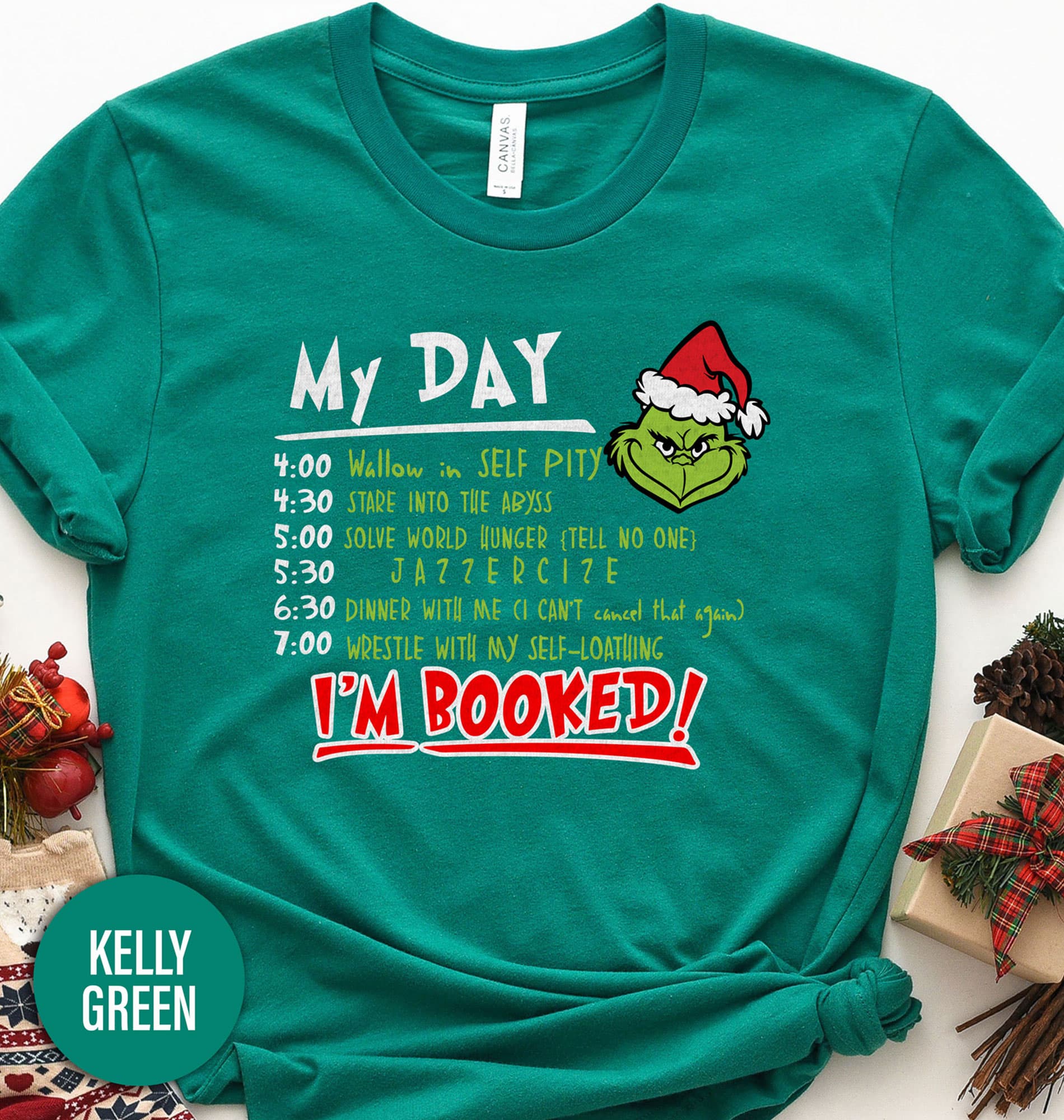 Grinch ‘I’m Booked’ Festive Shirt