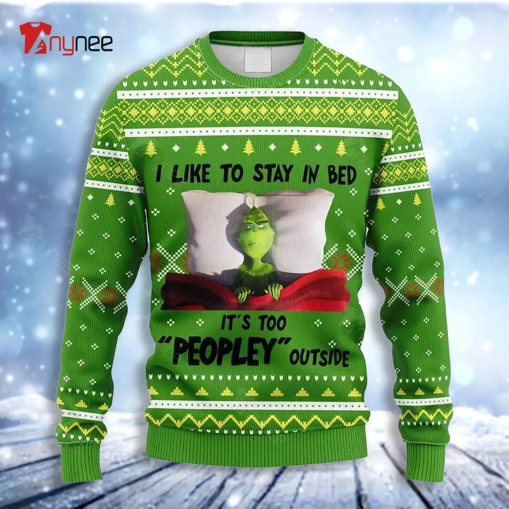 Grinch Sleep Ugly Christmas Sweater- Best Christmas Gifts 2023