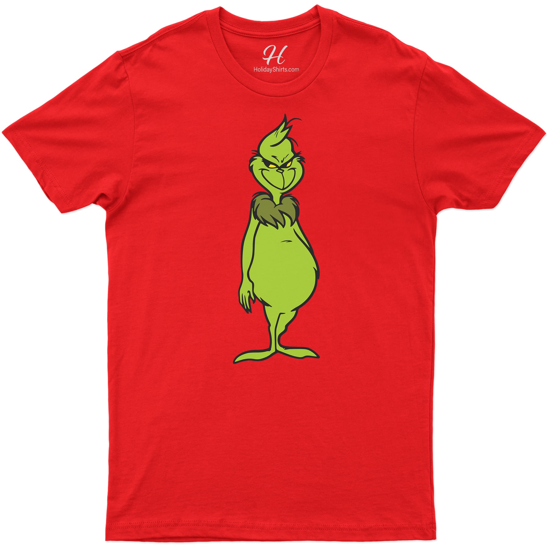 Grinch-Themed Festive Holiday Shirt