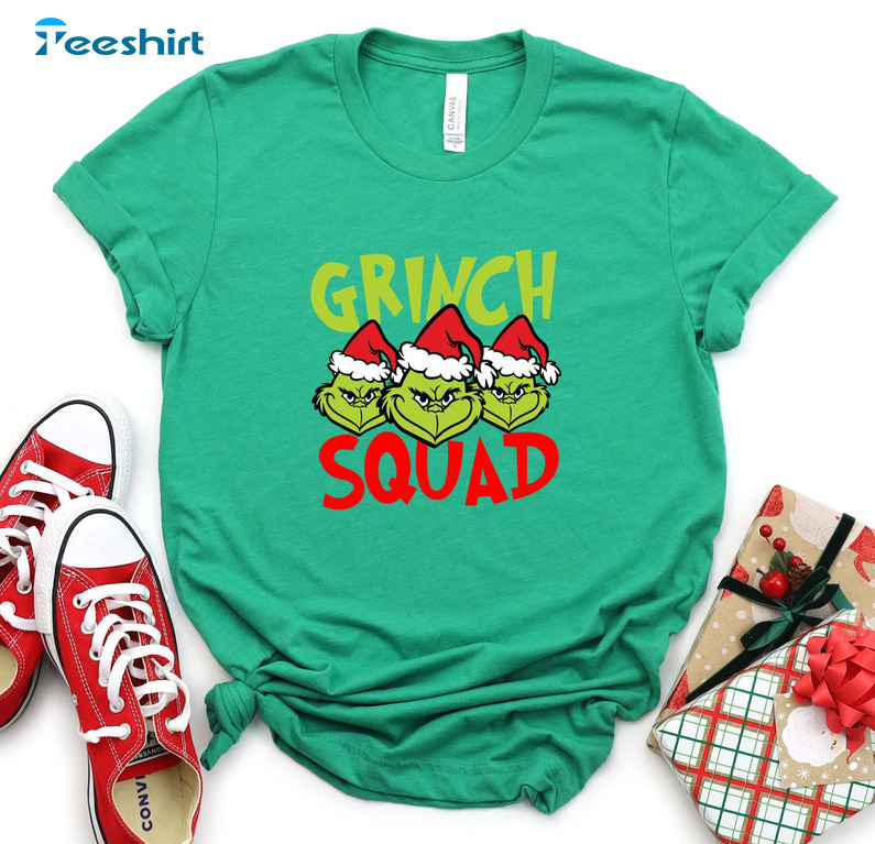 Grinches Squad Christmas Shirt, Grinch Family Matching Shirts