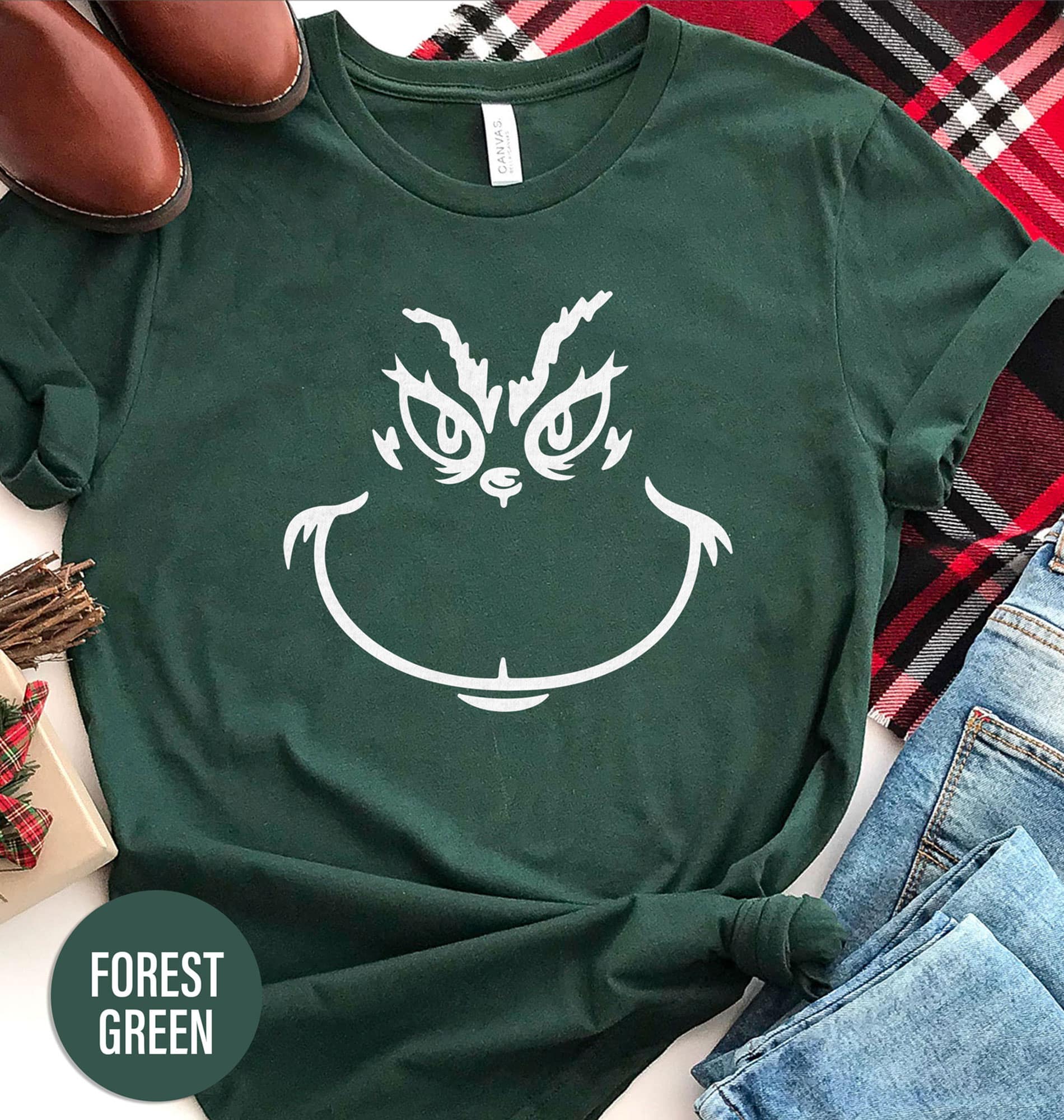 Grinchy Delight: Cute Christmas Shirt