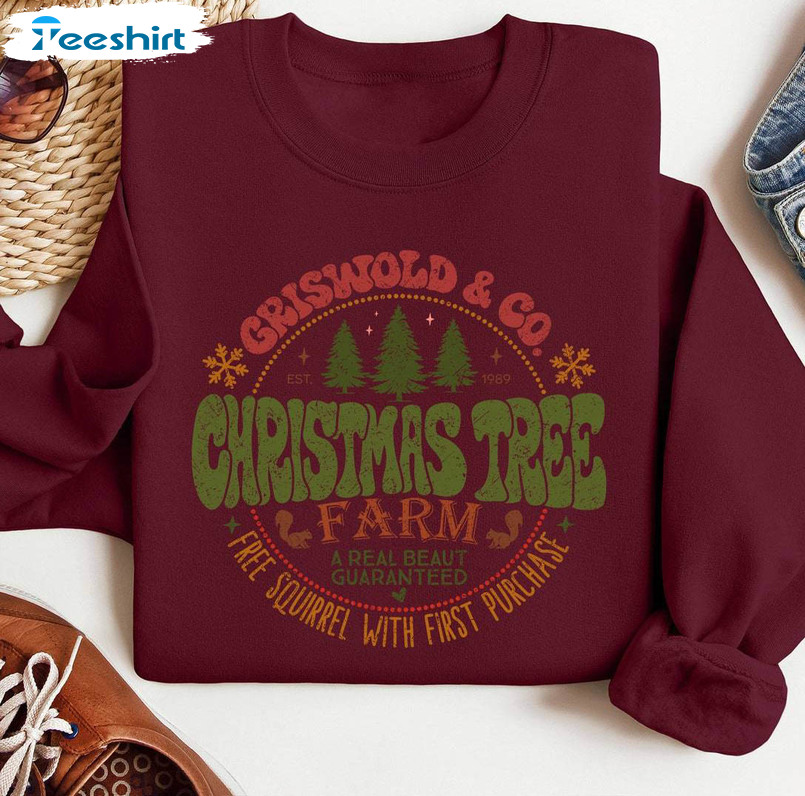 Griswold Co Tree Farm Shirt, Christmas Tree Farm Crewneck Unisex T Shirt