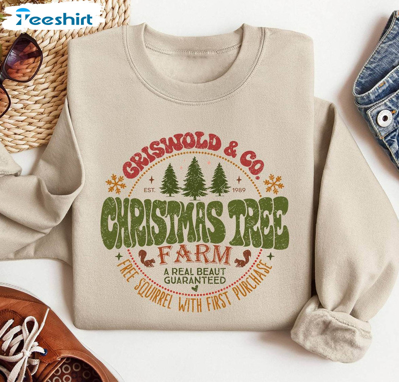 Griswold Co Tree Farm Shirt, Christmas Tree Farm Crewneck Unisex T Shirt