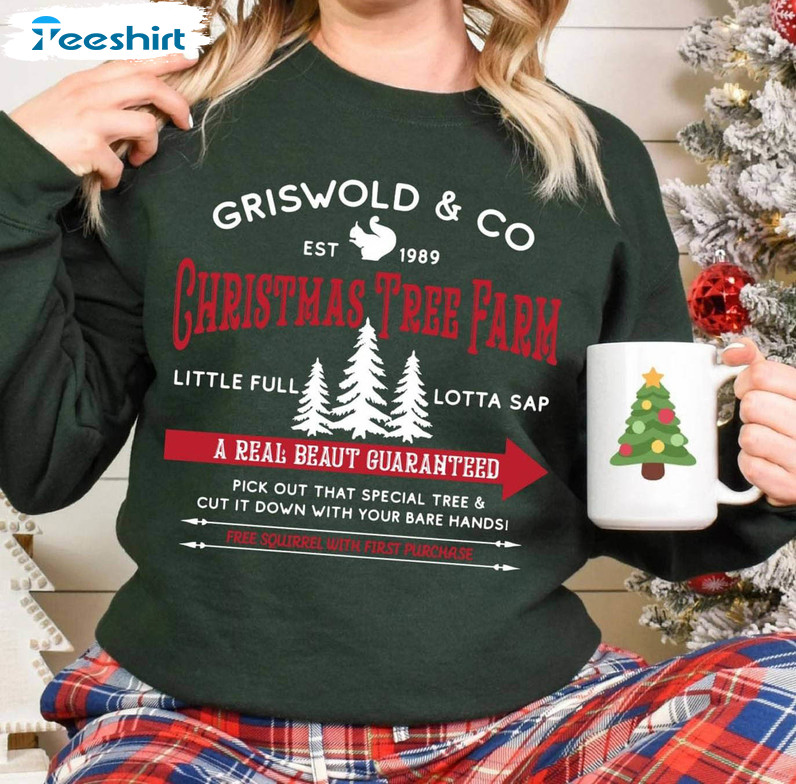 Griswold S Tree Farm Since 1989 Trendy Shirt, Christmas Funny Unisex T Shirt Short Sleeve