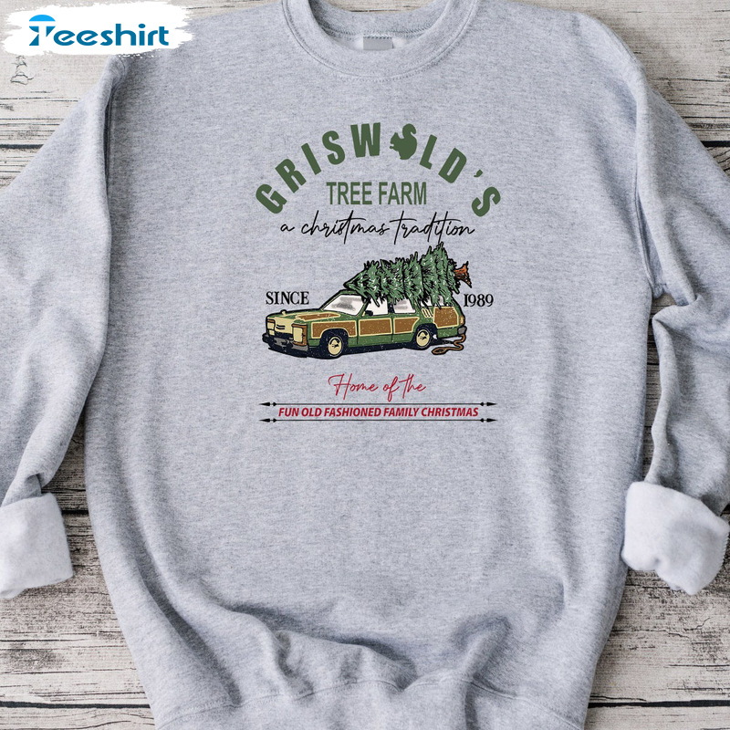 Griswold Tree Farm Shirt – Christmas Sweatshirt Vintage Crewneck