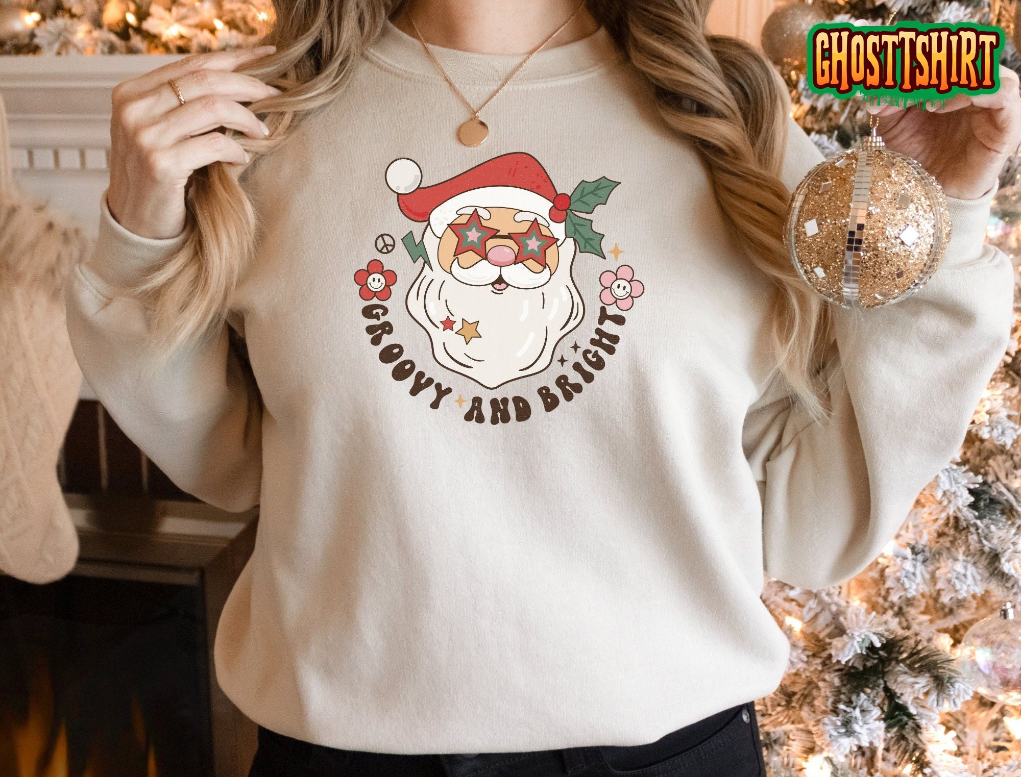 Groovy And Bright Christmas Sweatshirt