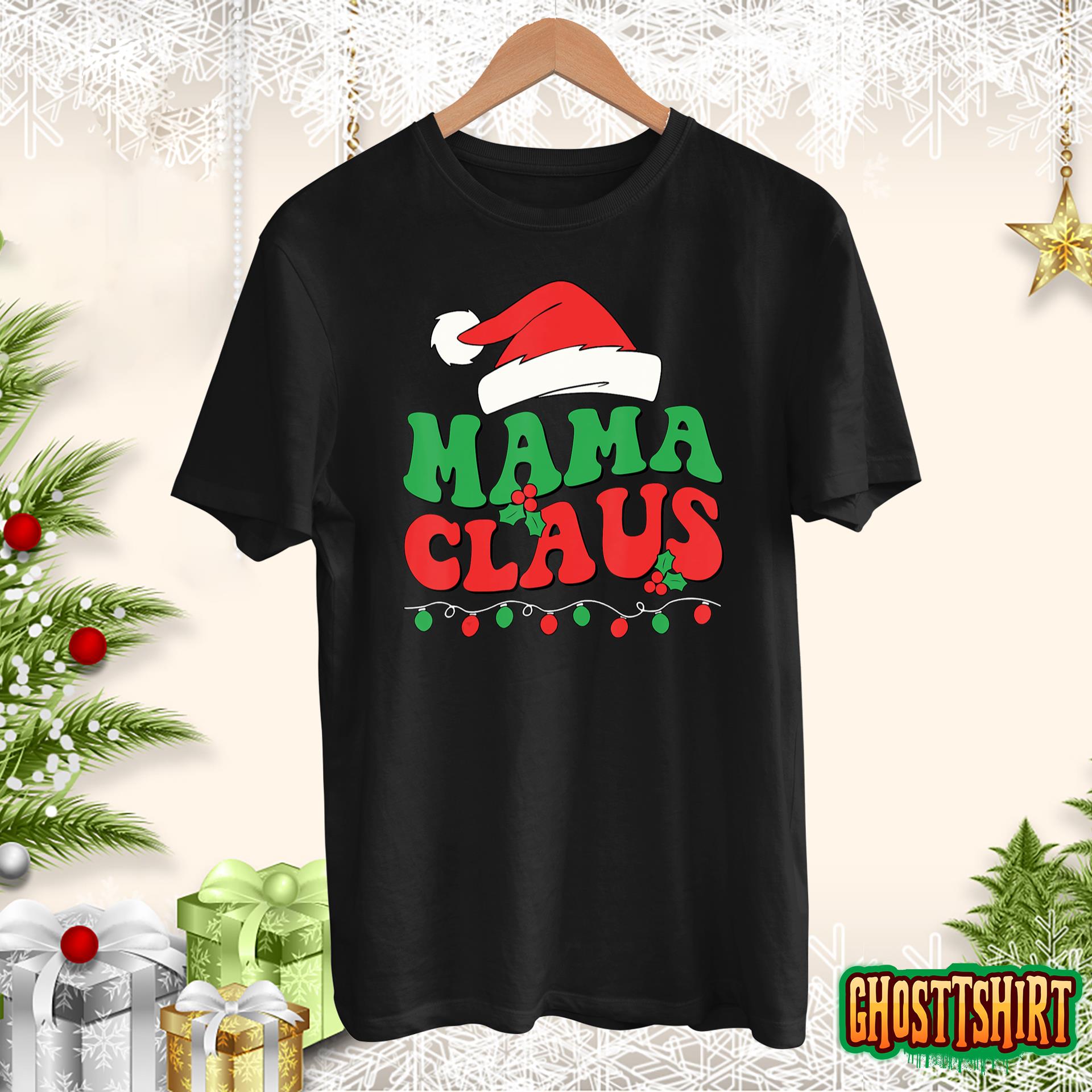 Groovy Christmas Mama Claus Team Santa Elf Matching Family Sweatshirt