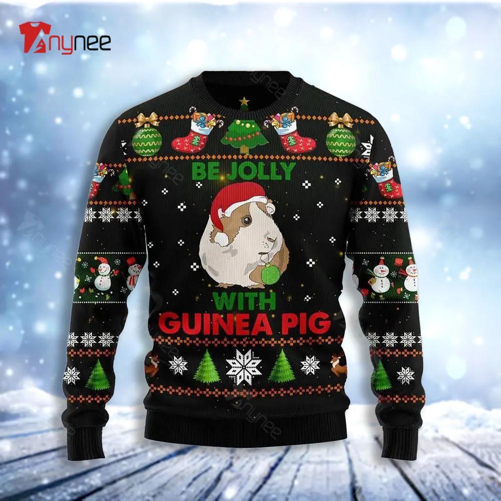 Guinea Pig Be Jolly Ugly Christmas Sweater- Best Christmas Gifts 2023