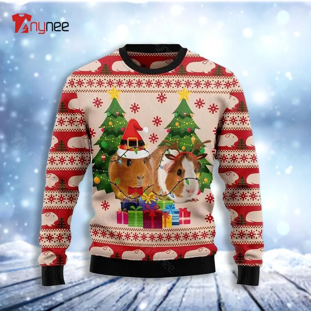 Guinea Pig Love Christmas Ugly Christmas Sweater- Best Christmas Gifts 2023