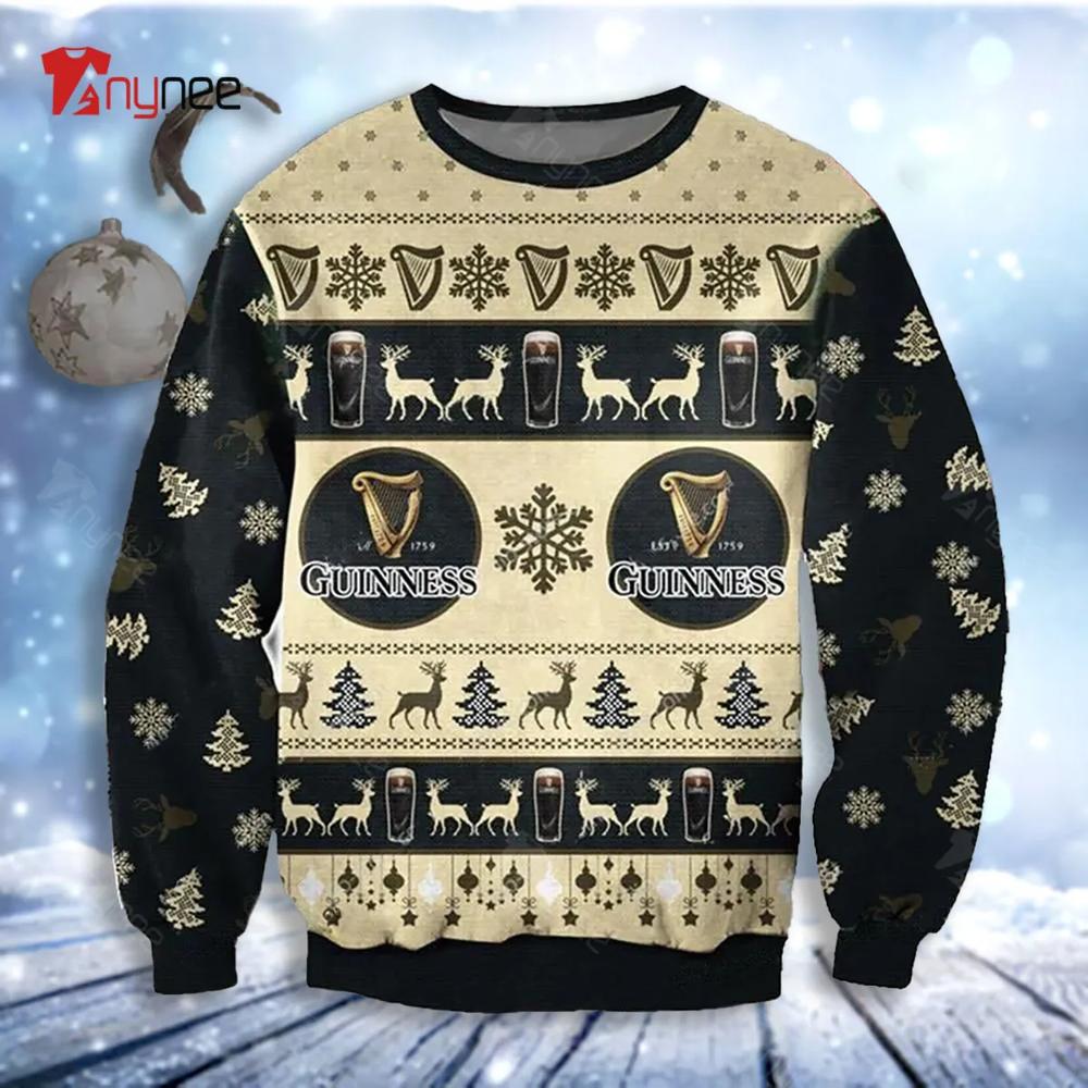 Guinness Gravity Imperial Pint Glass Womens Ugly Christmas Sweater- Best Christmas Gifts 2023