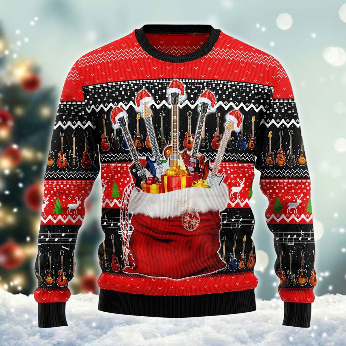 Guitars Xmas Ugly Sweater – Best Christmas Gifts 2023