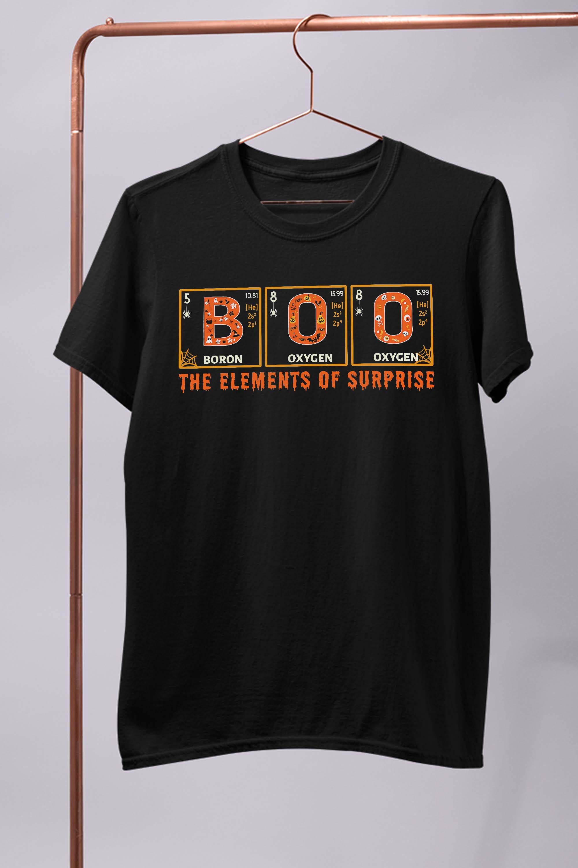 Halloween BOO Primary Elements of Surprise Science T-Shirt