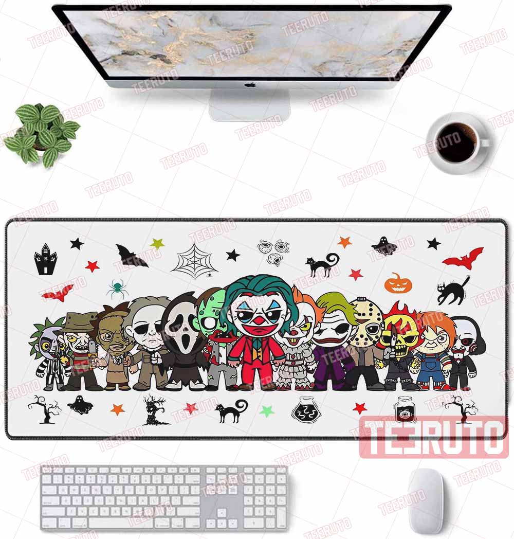 Halloween Characters Chibi Fanart Mouse Mat