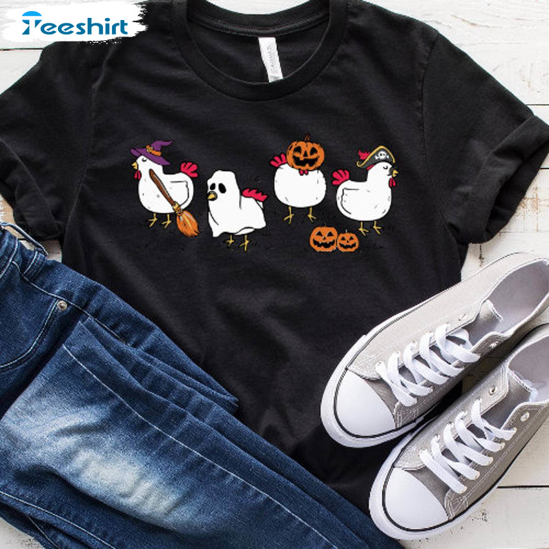 Halloween Chicken Funny Shirt, Dancing Chicken Tee Tops Short Sleeve