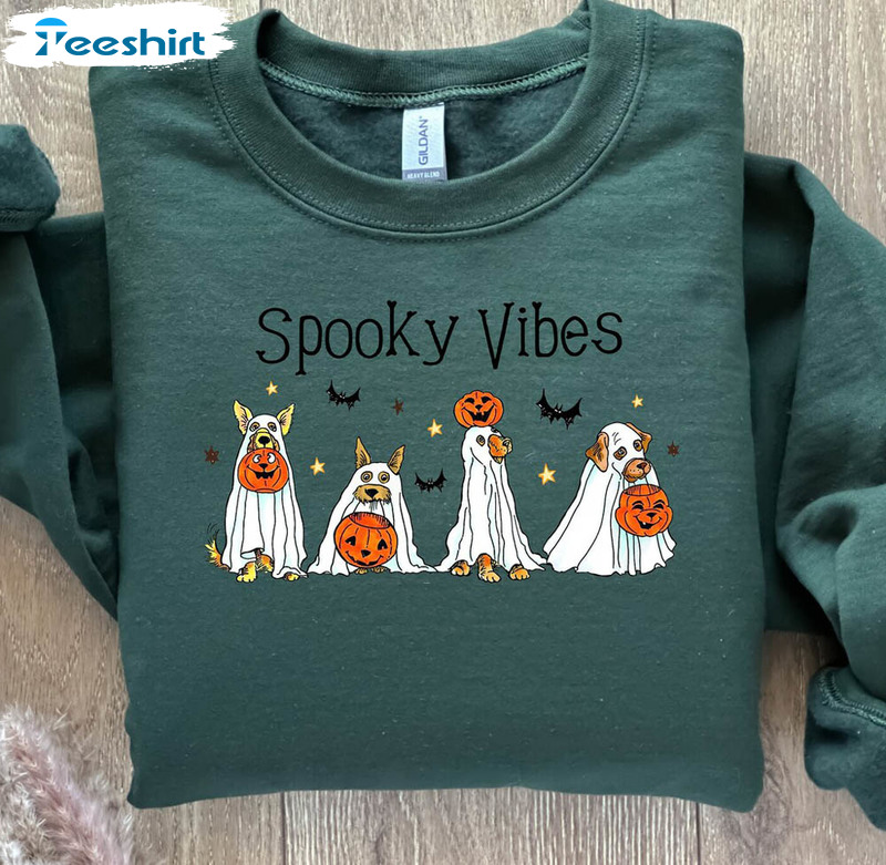 Halloween Dog Shirt, Matching Halloween Sweater Long Sleeve For Family