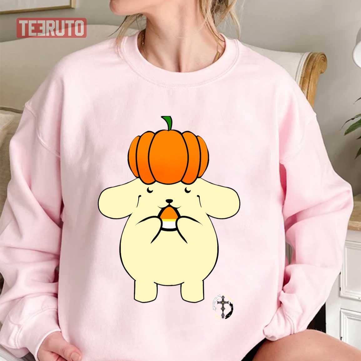 Halloween Doge Pumpkin Hat Unisex T-Shirt