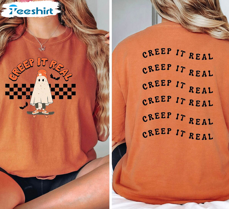 Halloween Funny Shirt, Creep It Real Unisex T-shirt Unisex Hoodie