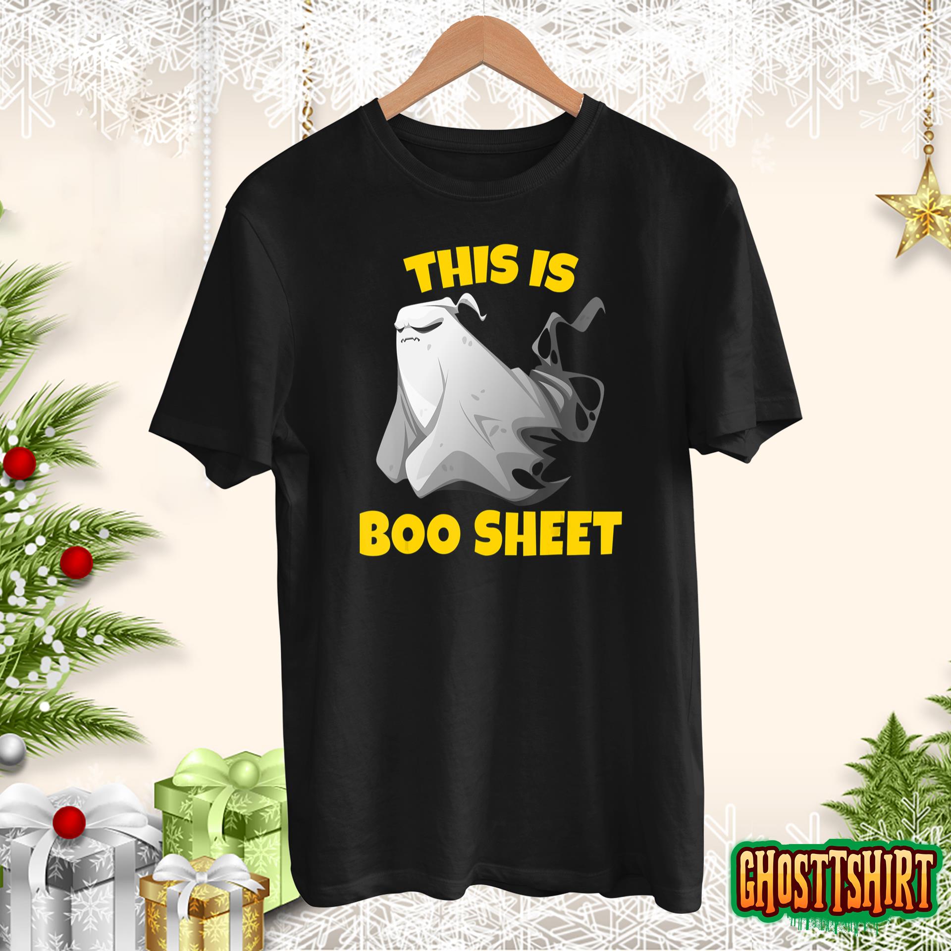 Halloween Ghost Costume Boo Sheet Gift Joke Womens & Mens T-Shirt