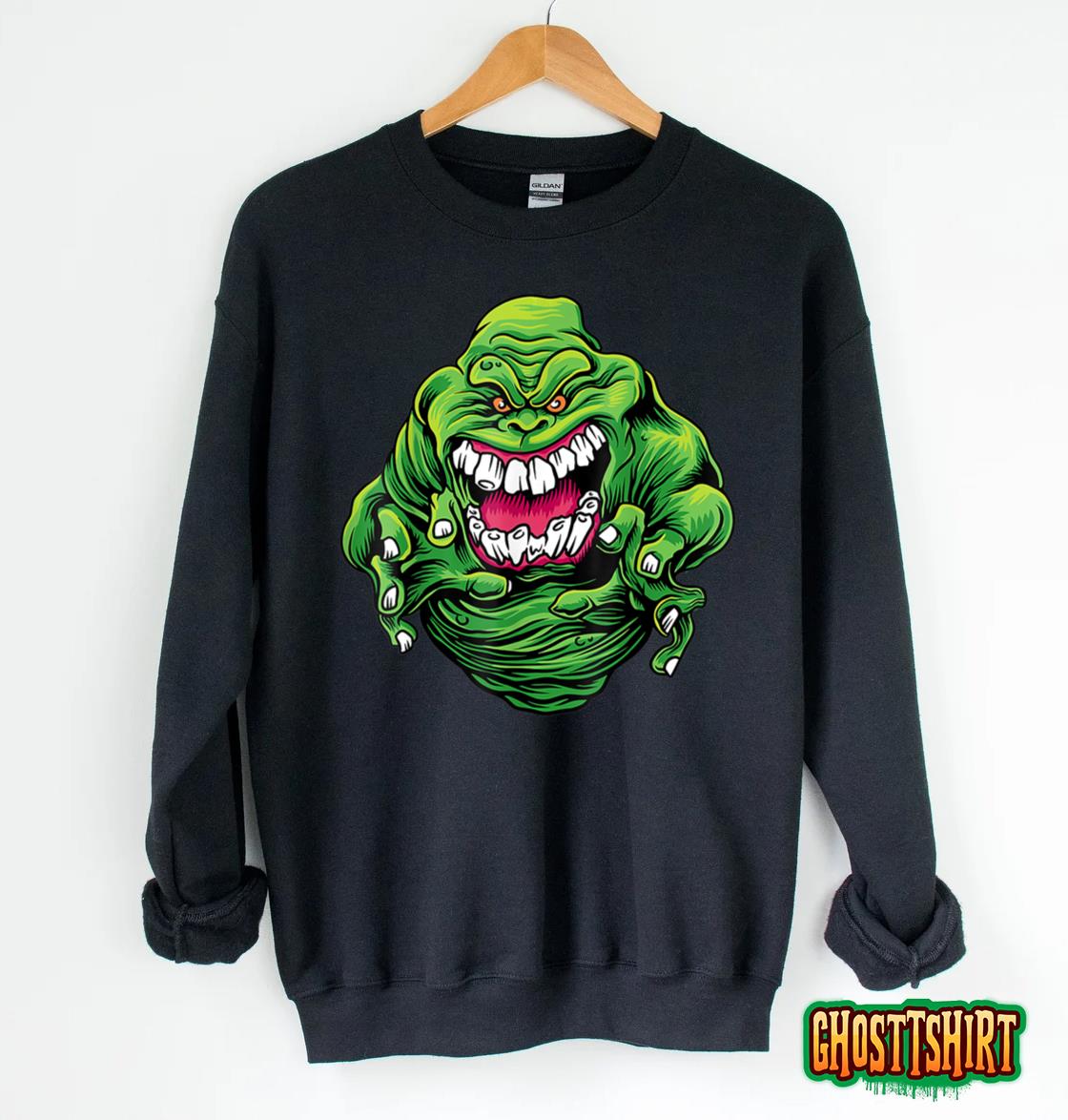 Halloween Green Slimer Ghost Sweatshirt