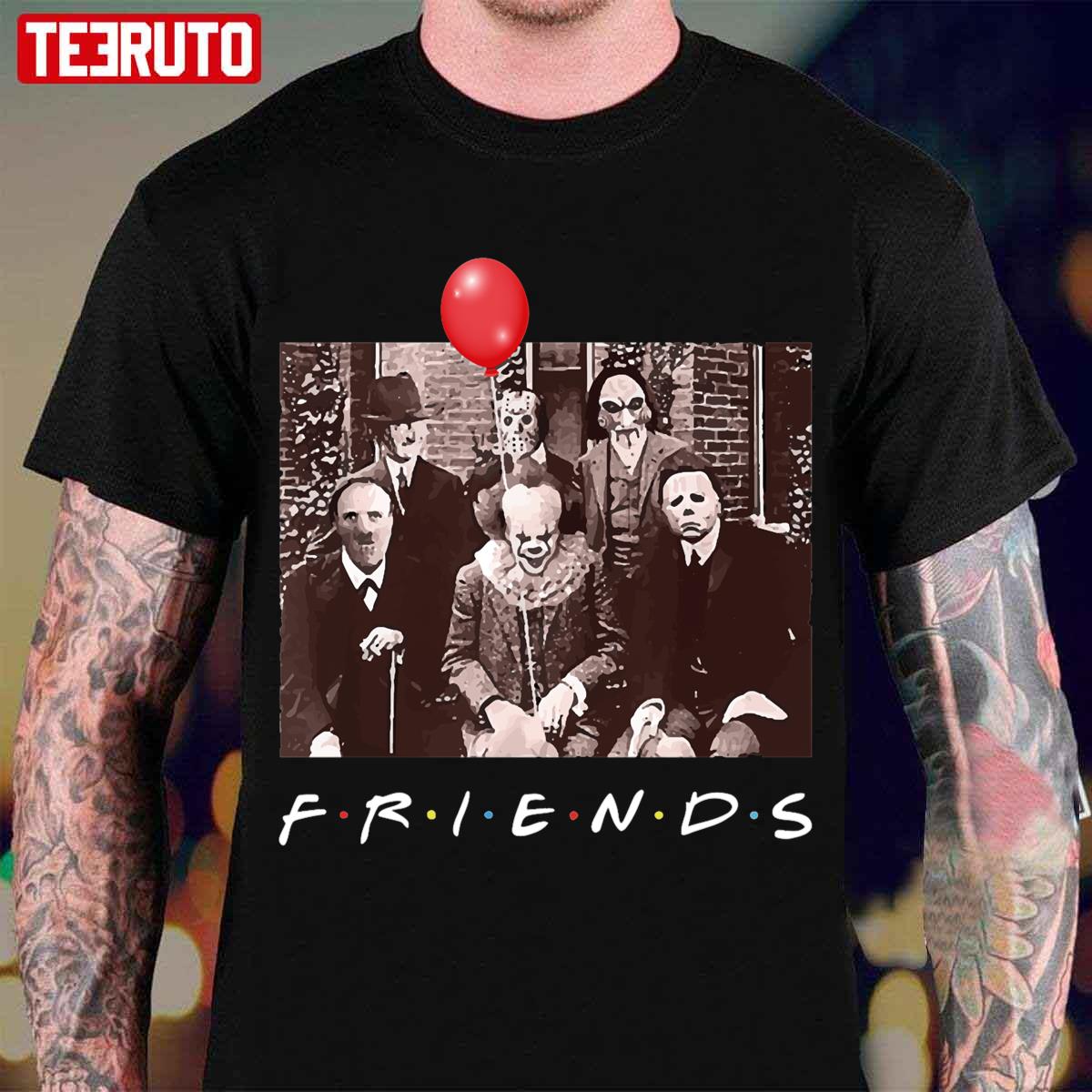 Halloween Horror Team Friends Vintage Unisex T-Shirt