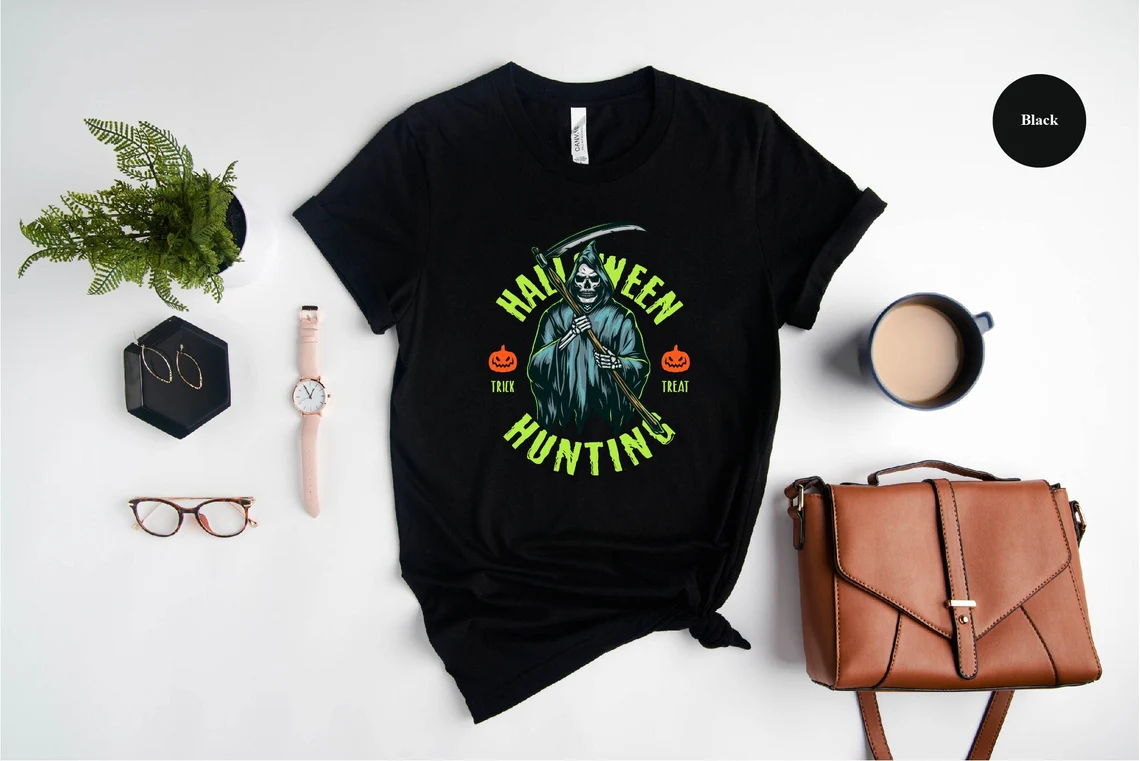 Halloween Hunting T-Shirt Trick Or Treat Shirt