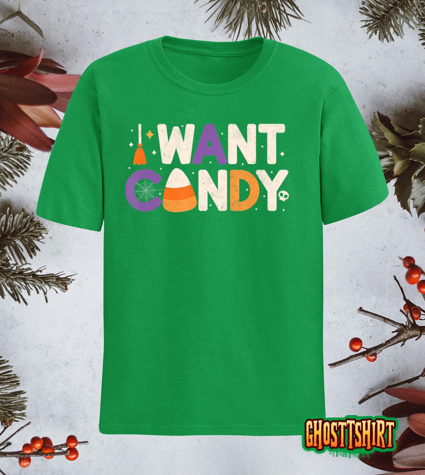 Halloween Kids I Want Candy Classic T-Shirt