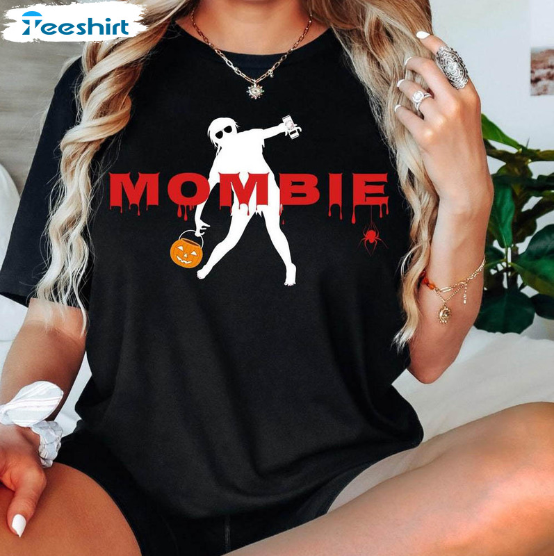 Halloween Momster Shirt, Boosy Mombie Funny Sweatshirt Tee Tops