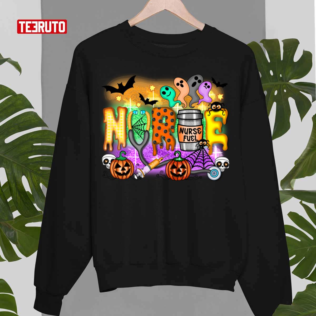 Halloween Nurse Colored Design Unisex Sweatshirt