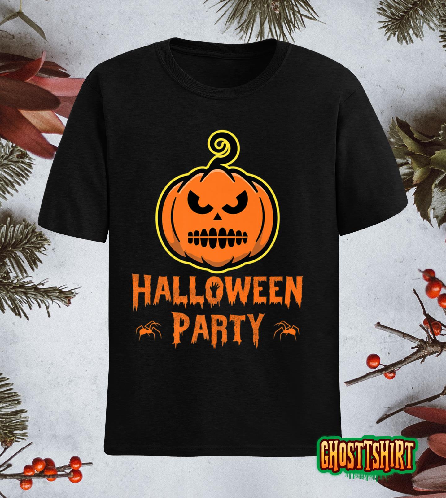 Halloween Party Pumpkin Angry Trick Or Treat Monster Classic T-Shirt